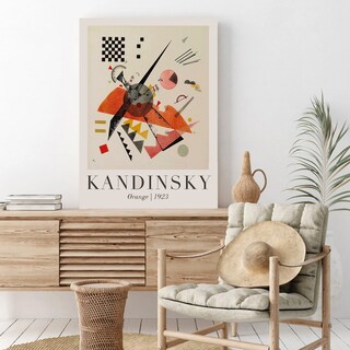 Foto 5 | Cuadros W. Kandinsky 110x80 Cm En Lienzo Canvas Artistico No Sintetico Con Bastidor Reforzado Listo Para Colgar