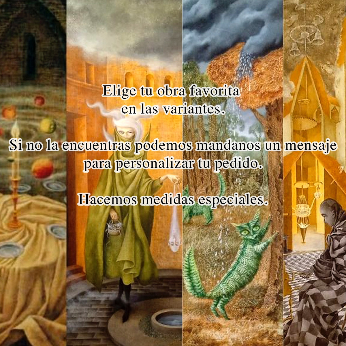 Foto 4 pulgar | Cuadros Replicas Remedios Varo En Lienzo Canvas Con Bastidor