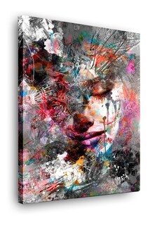Foto 1 | Cuadros Moderno Graffiti Mujeres Abstracto Rostros Canvas Hd Color Colores