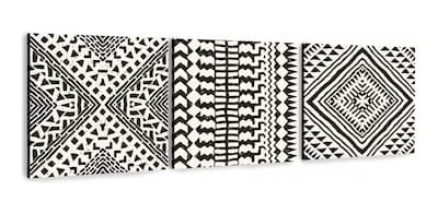Foto 1 | Cuadros Minimalistas Canvas Triptico Tribales Boho Calidad Color B&n Armazón Bastidor