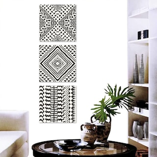 Foto 3 | Cuadros Minimalistas Canvas Triptico Tribales Boho Calidad Color B&n Armazón Bastidor