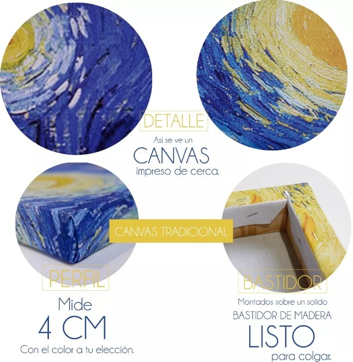 Foto 5 | Cuadros Minimalistas Canvas Triptico Tribales Boho Calidad Color B&n Armazón Bastidor