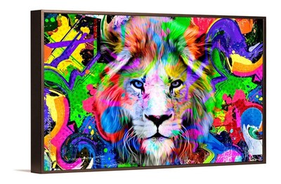 Foto 3 | Cuadros Decorativos Abstracto Moderno Animales Colores 4k