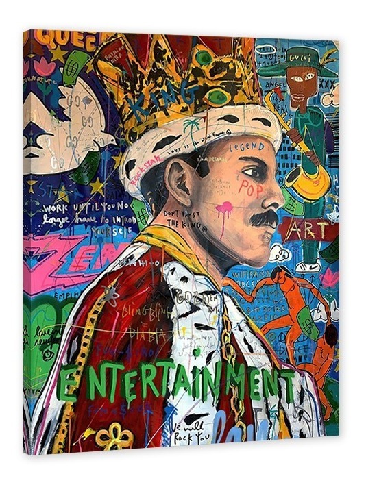 Foto 1 | Cuadro Decorativo Alec Monopoly Queen Freddie Mercury, Moder