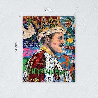 Foto 2 | Cuadro Decorativo Alec Monopoly Queen Freddie Mercury, Moder