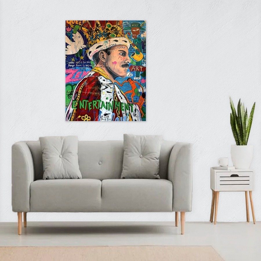 Foto 4 pulgar | Cuadro Decorativo Alec Monopoly Queen Freddie Mercury, Moder