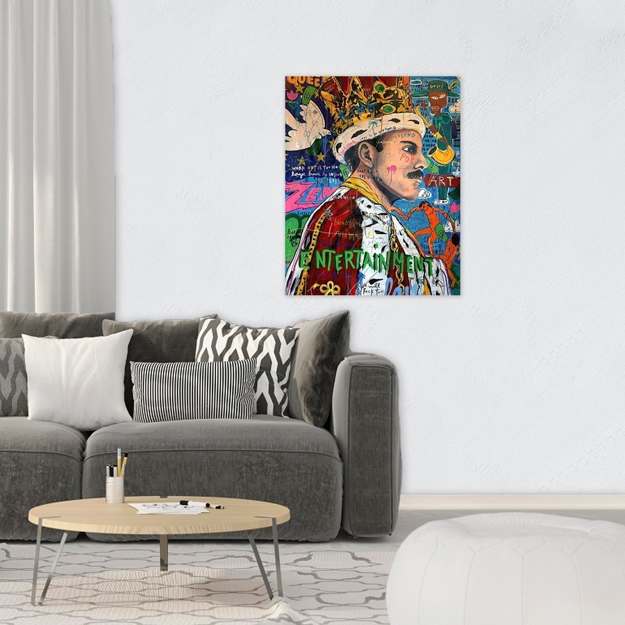 Foto 5 pulgar | Cuadro Decorativo Alec Monopoly Queen Freddie Mercury, Moder