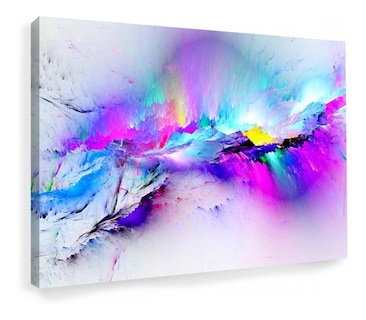 Foto 1 | Cuadro Decorativo Abstracto Moderno Violeta Morados Canvas