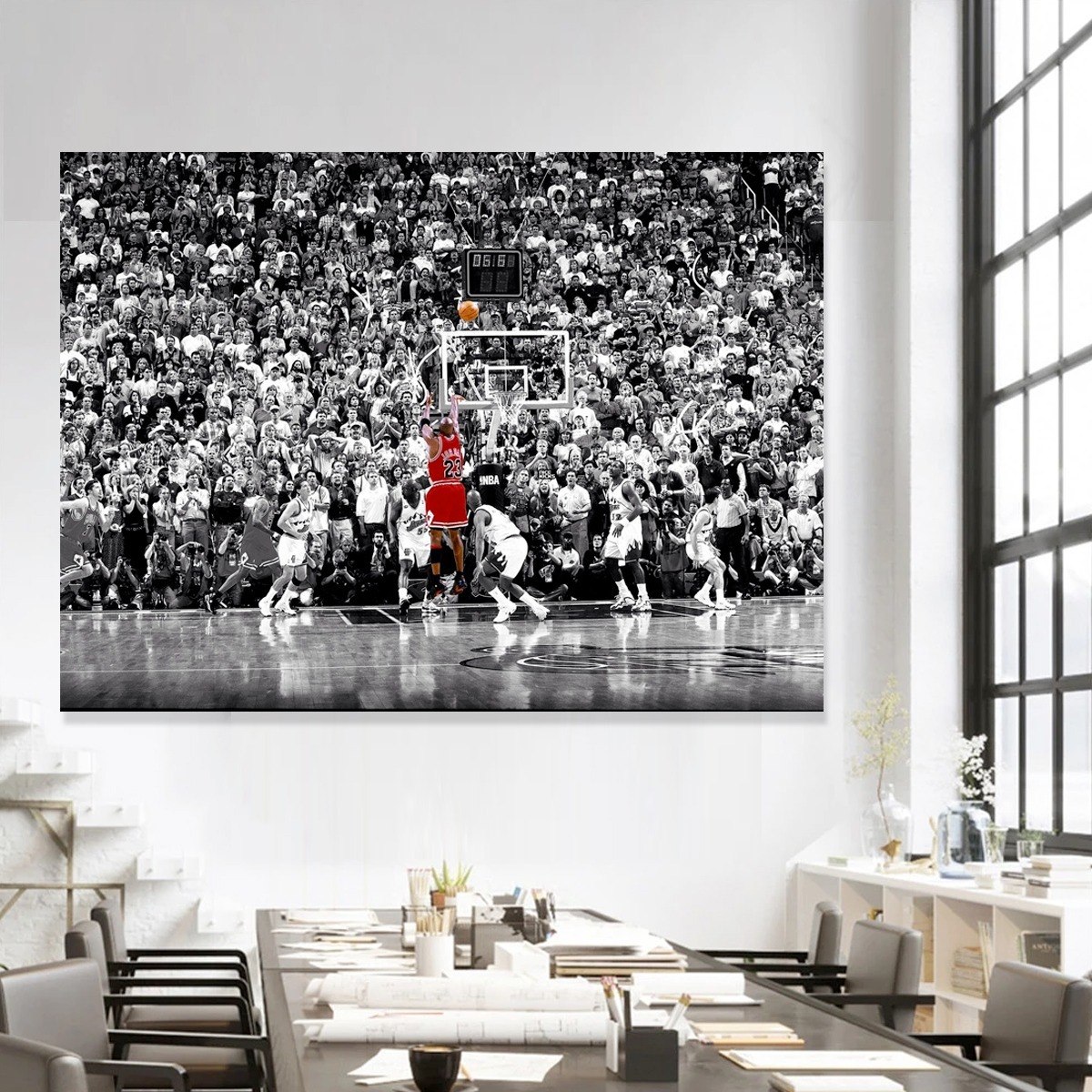 Foto 4 pulgar | Cuadro Canvas Michael Jordan Decorativo The Last Shot