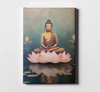Foto 4 | Cuadro Buda Pintura Moderno Decorativo En Lienzo Canvas Algodón No Sintetico Tipo Oleo