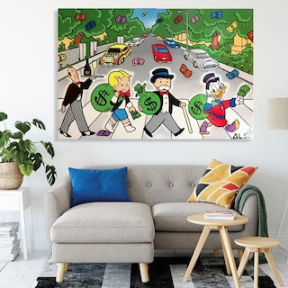 Foto 2 | Cuadros Alec Monopoly En Canvas Graffiti Art Urban Modernos
