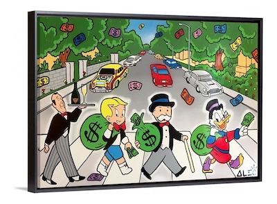Foto 4 | Cuadros Alec Monopoly En Canvas Graffiti Art Urban Modernos