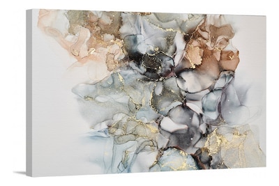 Foto 1 | Cuadro Marco Lienzo Decorativo Dorado Abstracto 120x80 Cm