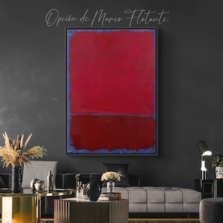Foto 2 | Cuadros Canva Mark Rothko Arte Abstracto Bastidor 60x80cm