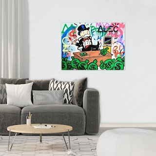 Foto 3 | Cuadro Decorativo Alec Monopoly Inversionista Rico Graffiti