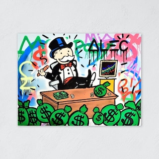 Foto 5 | Cuadro Decorativo Alec Monopoly Inversionista Rico Graffiti