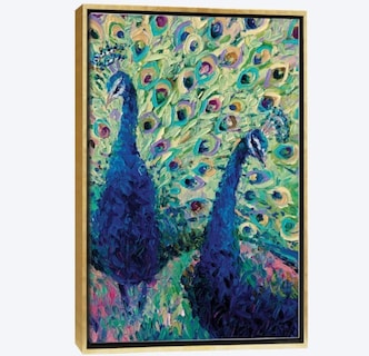 Foto 3 | Cuadro Canvas Pavo Real Impresionista Modernos Contemporáneo