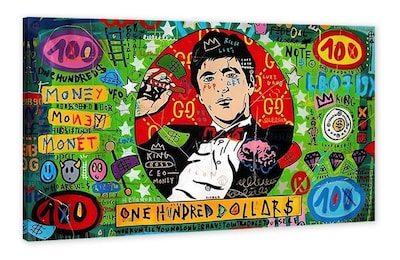 Foto 1 | Cuadro Decorativo Alec Monopoly Dollar Cara Cortada, Recamar