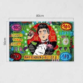 Foto 2 | Cuadro Decorativo Alec Monopoly Dollar Cara Cortada, Recamar