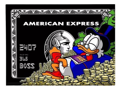 Foto 1 | Cuadro Canvas Monopoly American Express X Scrooge Mcduck
