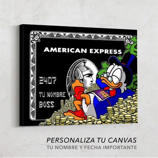 Foto 4 | Cuadro Canvas Monopoly American Express X Scrooge Mcduck