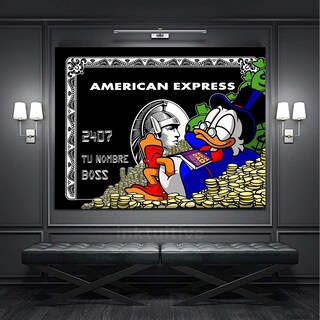 Foto 5 | Cuadro Canvas Monopoly American Express X Scrooge Mcduck