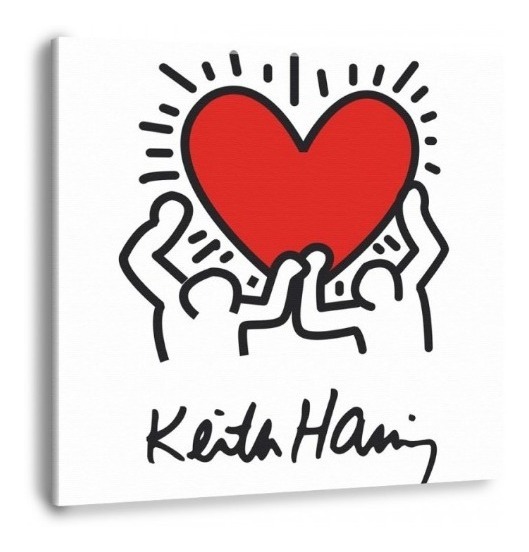 Cuadro Arte Moderno Keith Haring Pop Art Canvas Varios Mod