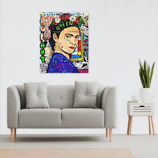 Foto 3 | Cuadro Decorativo Alec Monopoly Frida Kahlo, Recamara Sala Color Verde