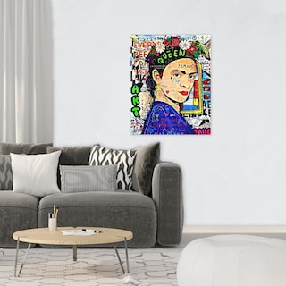 Foto 4 | Cuadro Decorativo Alec Monopoly Frida Kahlo, Recamara Sala Color Verde