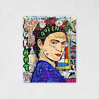 Foto 5 | Cuadro Decorativo Alec Monopoly Frida Kahlo, Recamara Sala Color Verde