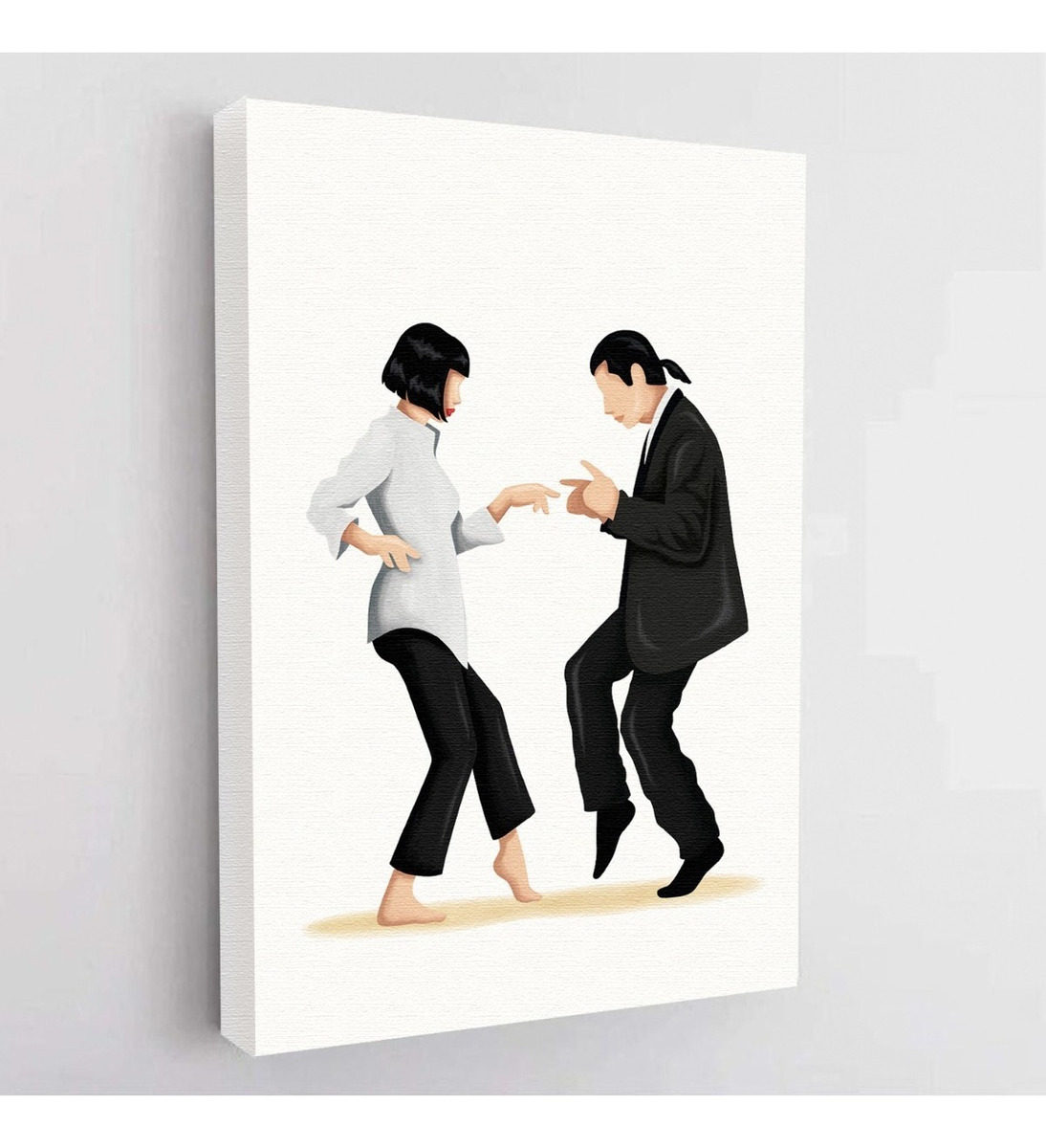 Cuadro Pulp Fiction Baile Minimalista Decorativo En Canvas