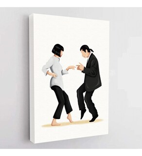 Foto 1 | Cuadro Pulp Fiction Baile Minimalista Decorativo En Canvas