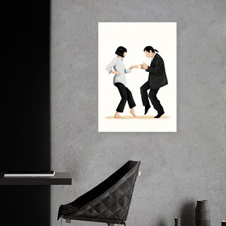 Foto 3 | Cuadro Pulp Fiction Baile Minimalista Decorativo En Canvas