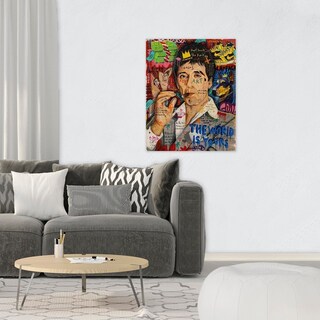 Foto 4 | Cuadro Decorativo Alec Monopoly Scarface Graffiti, Decoració Color Rojo