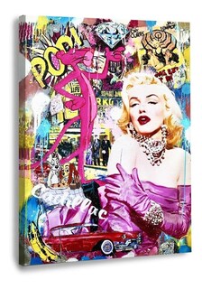 Foto 2 | Cuadro Marilyn Monroe Arte Graffiti Canvas Premium 60x90