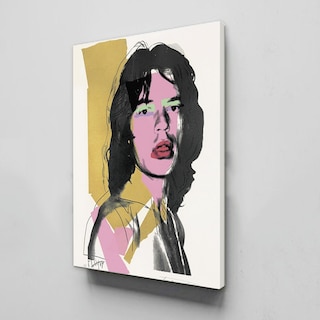 Foto 1 | Cuadro Art Pop Mick Jagger Por Andy Warhol En Canvas Hd Color Multicolor Armazón Bastidor