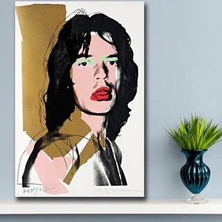 Foto 3 | Cuadro Art Pop Mick Jagger Por Andy Warhol En Canvas Hd Color Multicolor Armazón Bastidor