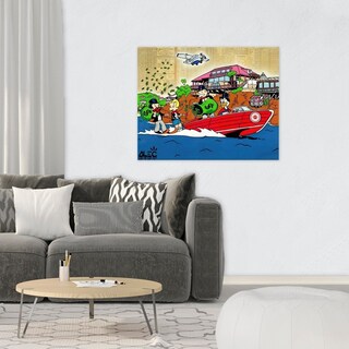 Foto 4 | Cuadro Decorativo Alec Monopoly Lancha Del Dinero, Recamara
