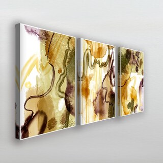 Foto 3 | Cuadros Abstracto Colores Cálidos Canvas Grueso 65x90cm