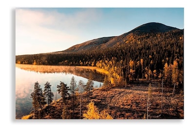 Foto 1 | Cuadro Decorativo Lago Y Montañas Paisaje Moderno Elegante
