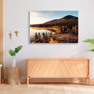 Foto 2 | Cuadro Decorativo Lago Y Montañas Paisaje Moderno Elegante