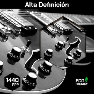 Foto 4 | Cuadro Decorativo Musica Canvas Guitarra Electrica Clasica Color Blanco Y Negro