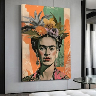 Foto 1 | Mega Cuadro Canvas Grueso Moderno Frida Kahlo Mexico 140x90