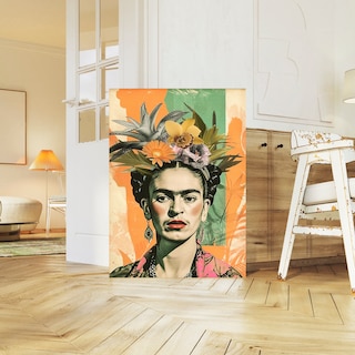 Foto 2 | Mega Cuadro Canvas Grueso Moderno Frida Kahlo Mexico 140x90