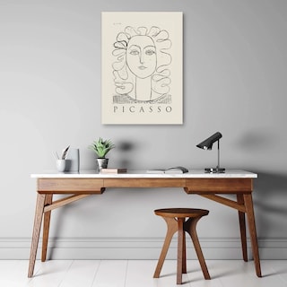 Foto 1 | Cuadros Picasso Abstractos Minimalista Modernos Canvas Museo Color Francoise Gilot Woman Face Armazón Bastidor De Mader
