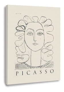 Foto 2 | Cuadros Picasso Abstractos Minimalista Modernos Canvas Museo Color Francoise Gilot Woman Face Armazón Bastidor De Mader