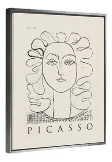 Foto 3 | Cuadros Picasso Abstractos Minimalista Modernos Canvas Museo Color Francoise Gilot Woman Face Armazón Bastidor De Mader