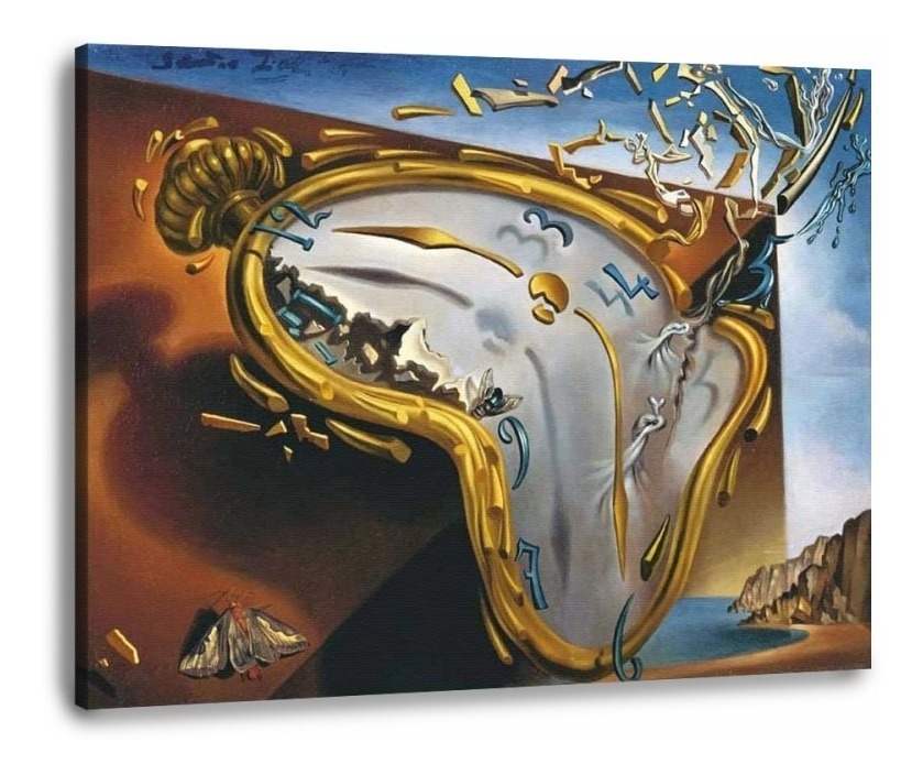 Cuadro Arte En Canvas De Dalí Calidad De Museo Con Marco