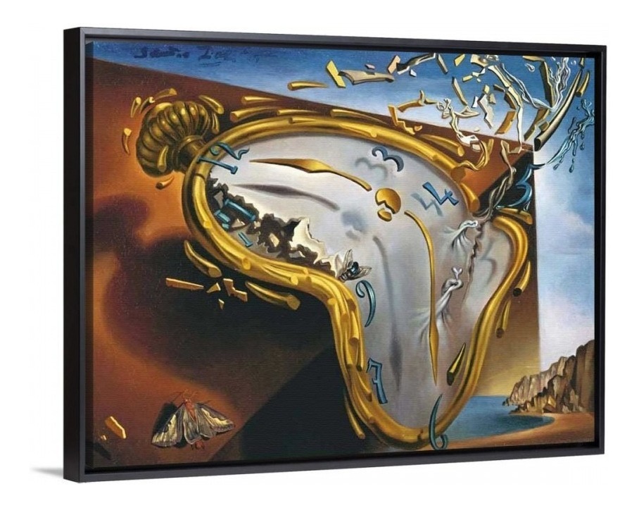 Foto 4 pulgar | Cuadro Arte En Canvas De Dalí Calidad De Museo Con Marco