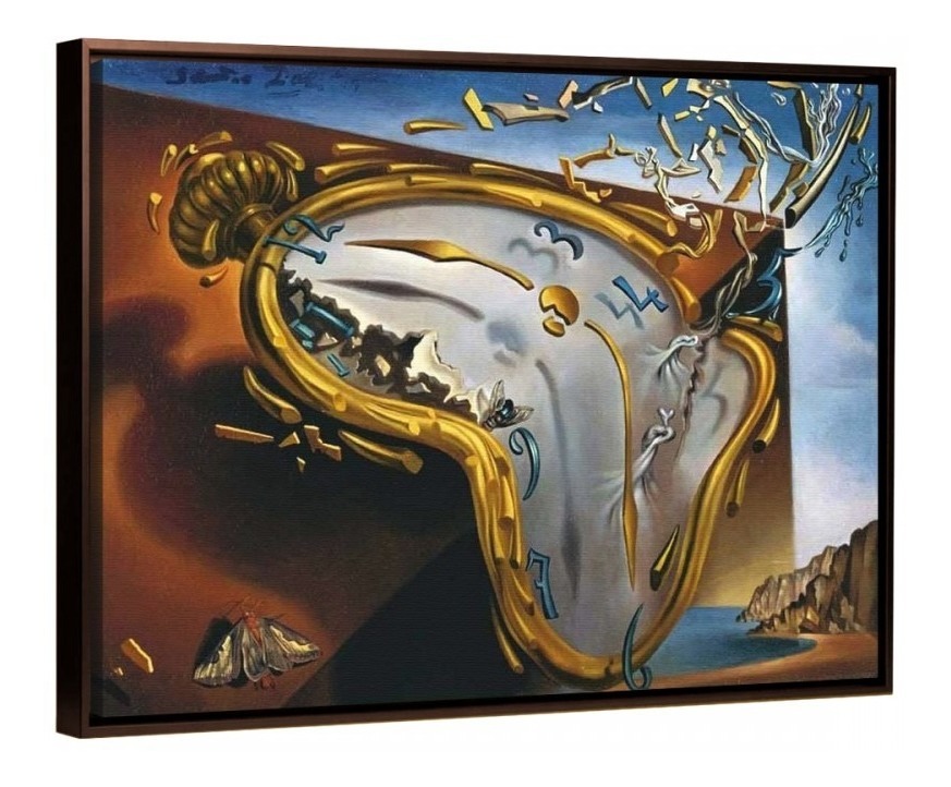 Foto 5 pulgar | Cuadro Arte En Canvas De Dalí Calidad De Museo Con Marco